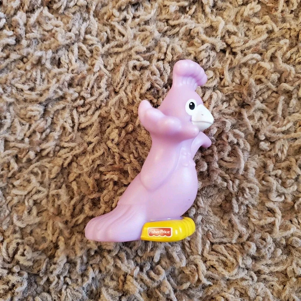 2002 Fisher Price Little People Purple Peacock Bird Zoo Noah's Ark Figure PEAHEN